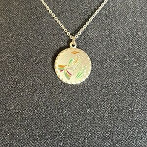 Vintage 16" Kelly Waters Pewter Necklace